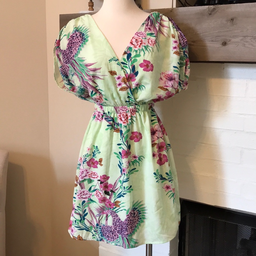 NWOT Tropical Print Dress